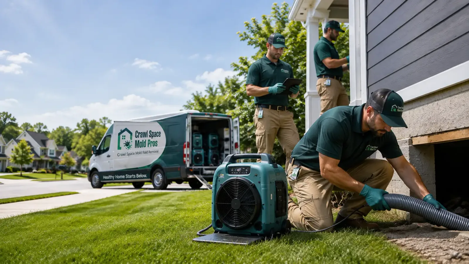Crawl Space Mold Removal in Bellaire, MI